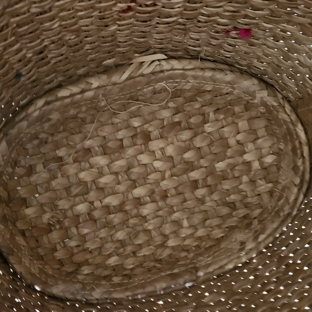 Handcrafted Oversized Straw Tote with Colorful Embroidery - Picture 11 of 16